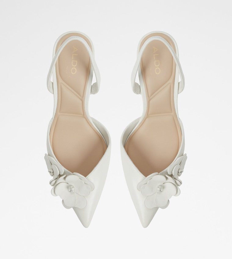 LEILANIA Floral Applique Mule Pumps