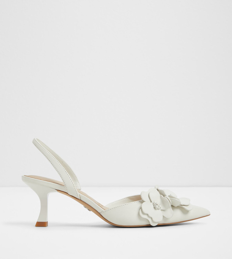 LEILANIA Floral Applique Mule Pumps