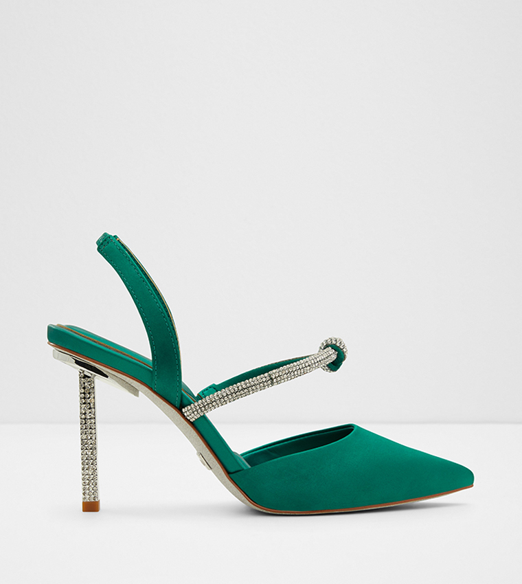 Buy Aldo LEILI Embellished Slingback Pumps In Green 6thStreet Saudi Arabia