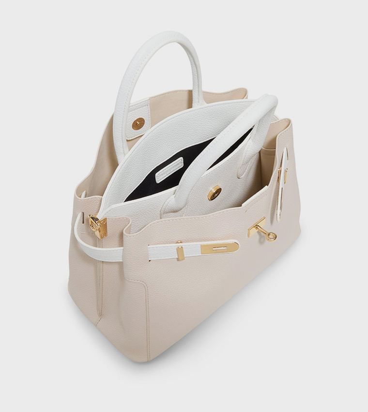 LEMERCIER Textured Satchel Bag