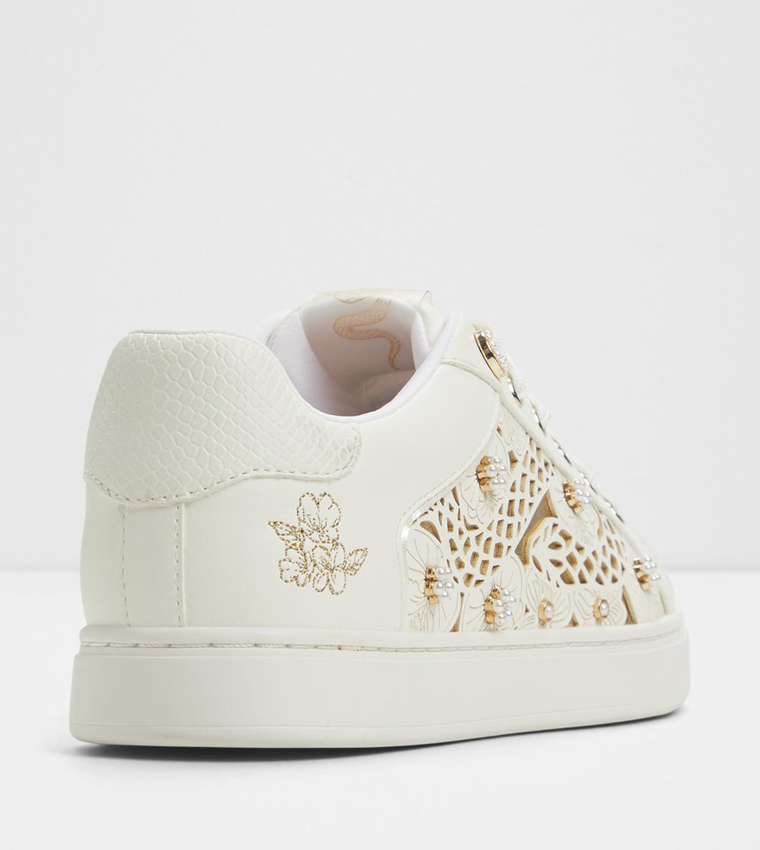 LEONIA Embellished Lace-Up Sneakers