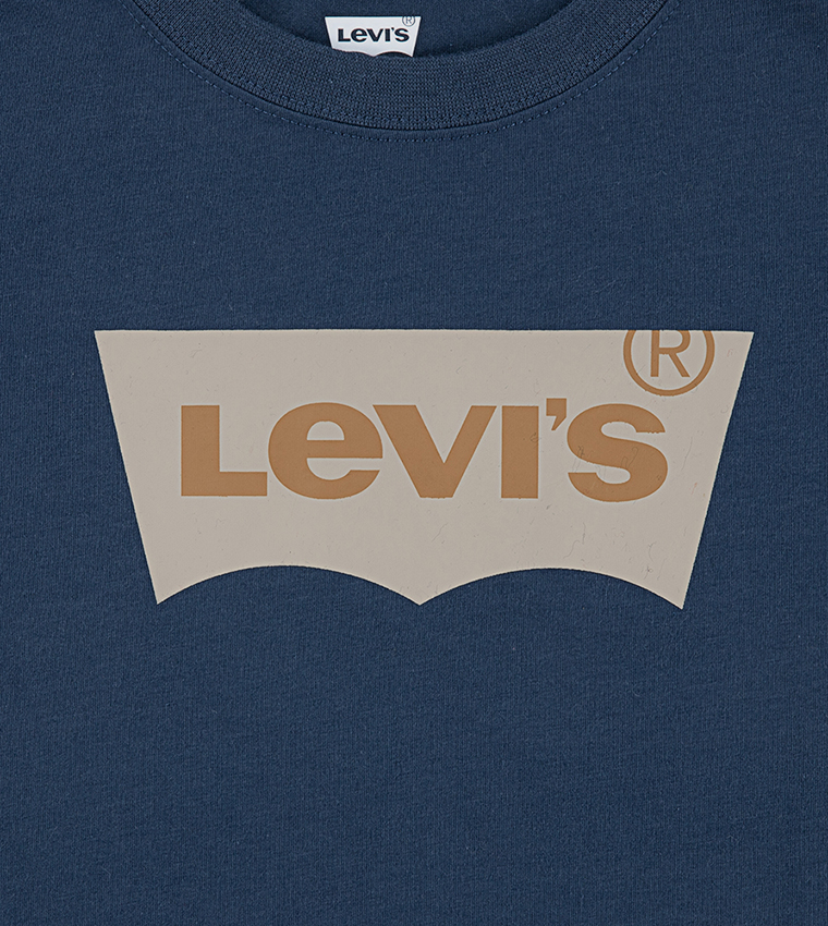 Batwing Logo Printed Short Sleeves T-Shirt
