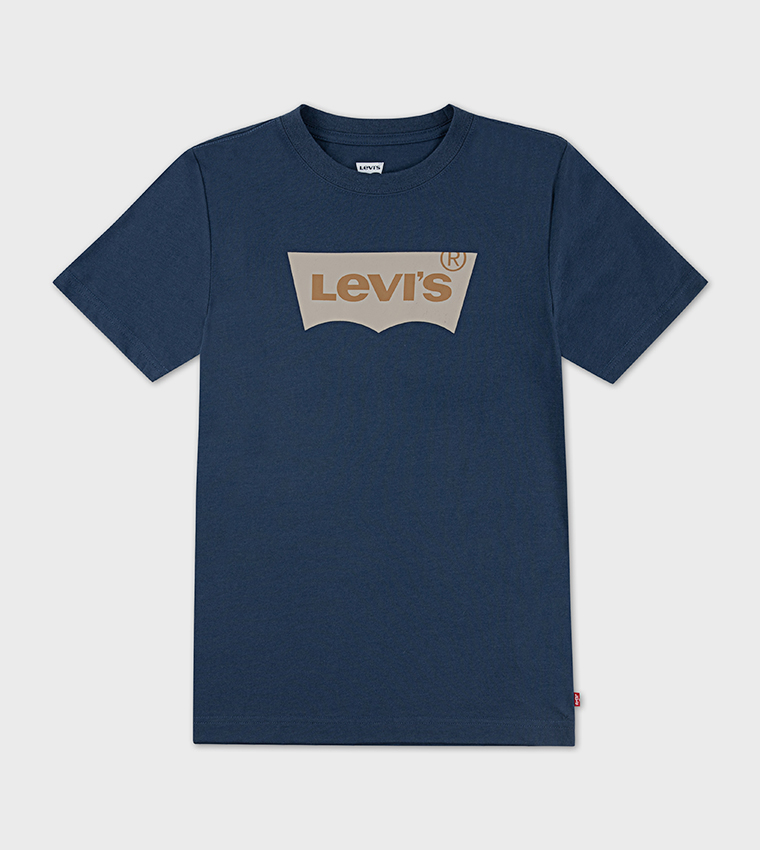Batwing Logo Printed Short Sleeves T-Shirt