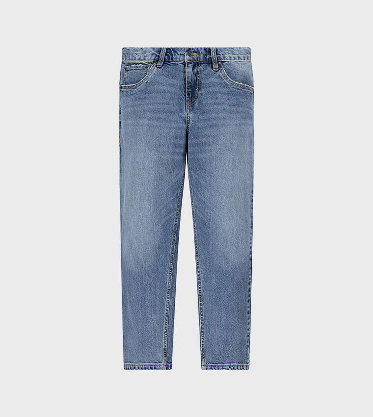 Faded Loose Tapered Fit Jeans