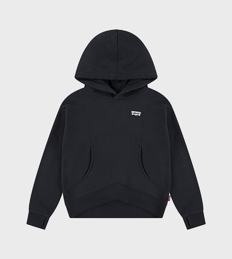 Batwing Patch Long Sleeves Hoodie