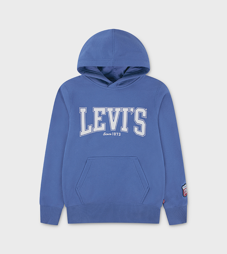 Logo Printed Long Sleeves Hoodie