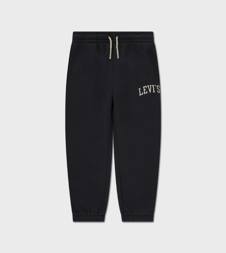 Logo Printed Drawstring Waist Joggers