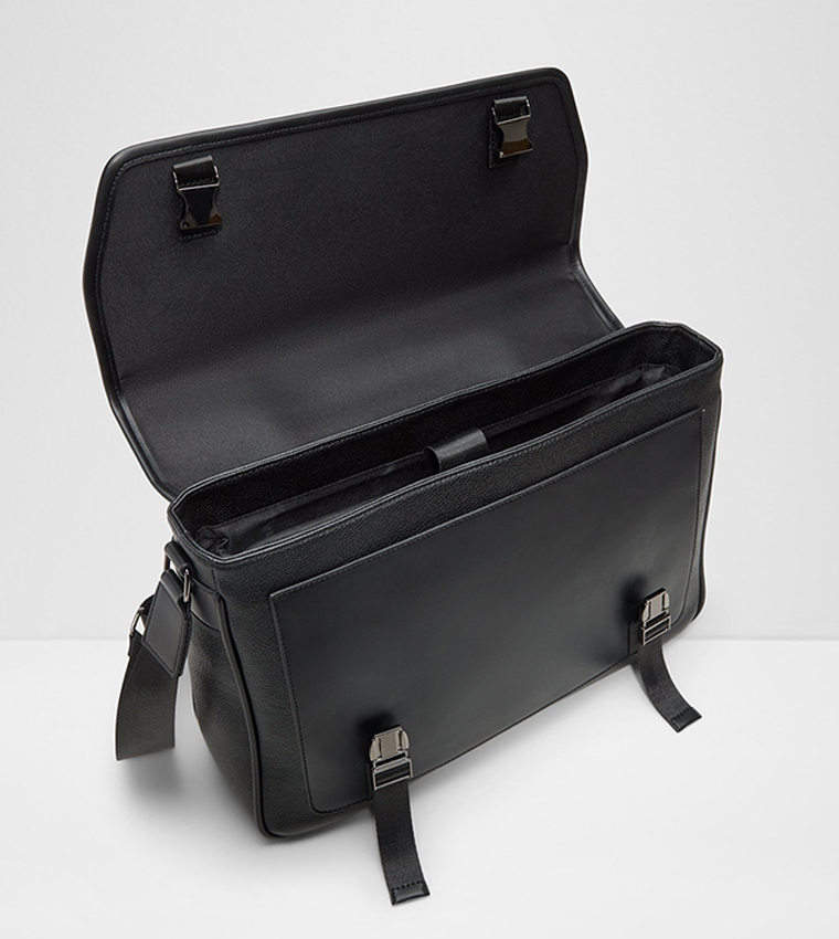 LEWIE Buckle Closure Messenger Bag