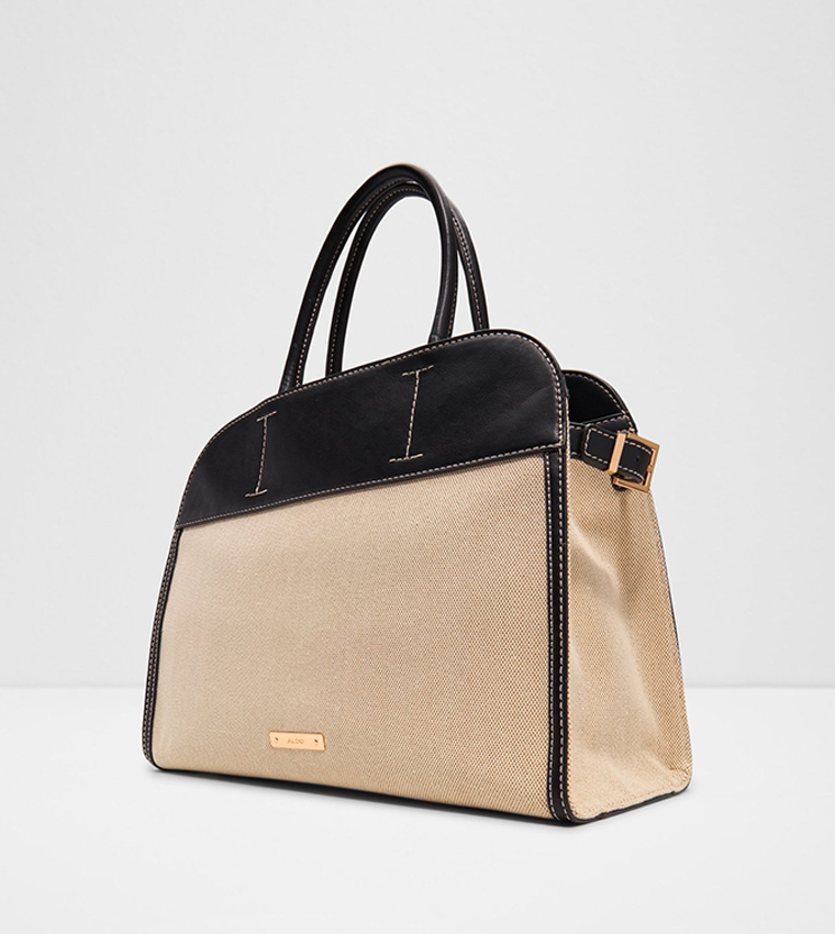 LEXLEY Color Block Satchel Bag