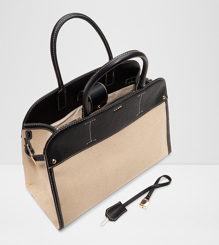 LEXLEY Color Block Satchel Bag