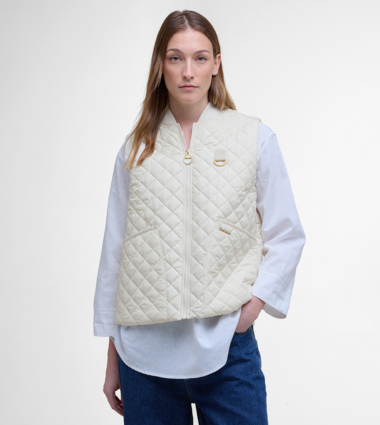ROSALIE Quilted Stand Collar Gilet
