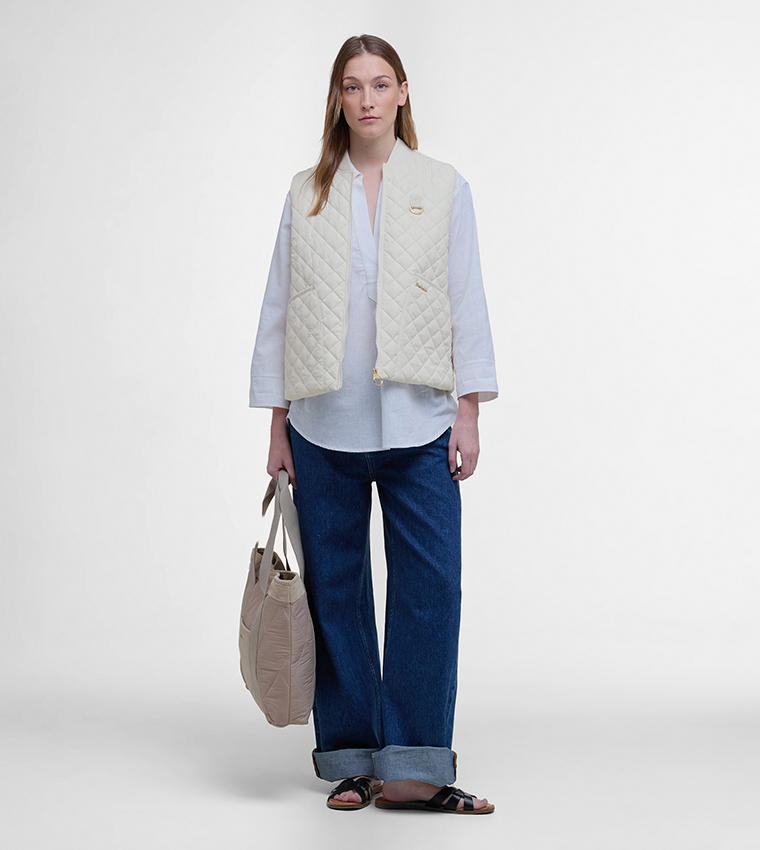 ROSALIE Quilted Stand Collar Gilet
