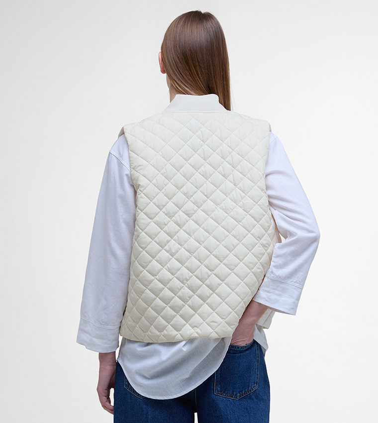 ROSALIE Quilted Stand Collar Gilet