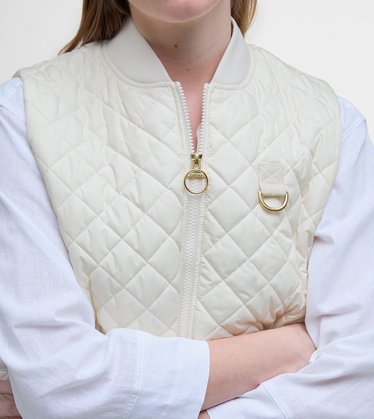 ROSALIE Quilted Stand Collar Gilet