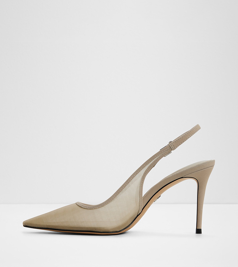 LIANNIA Mesh Slingback Pumps