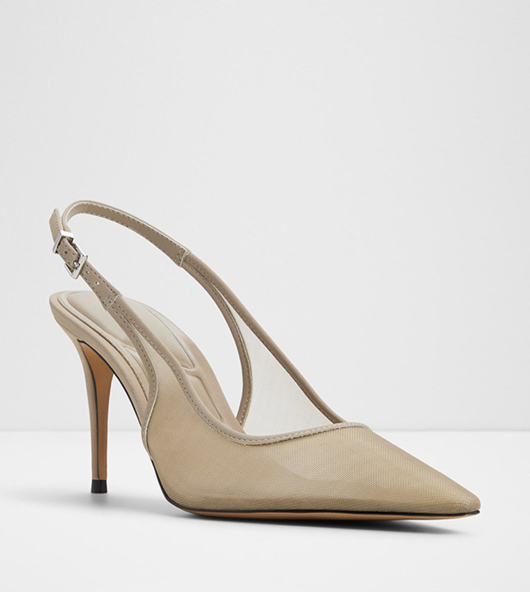 LIANNIA Mesh Slingback Pumps