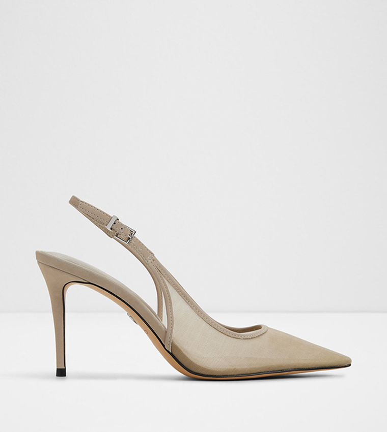 LIANNIA Mesh Slingback Pumps