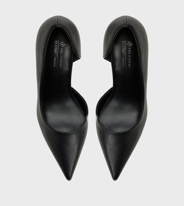 LIIVELYY Textured Pointed Toe Pumps