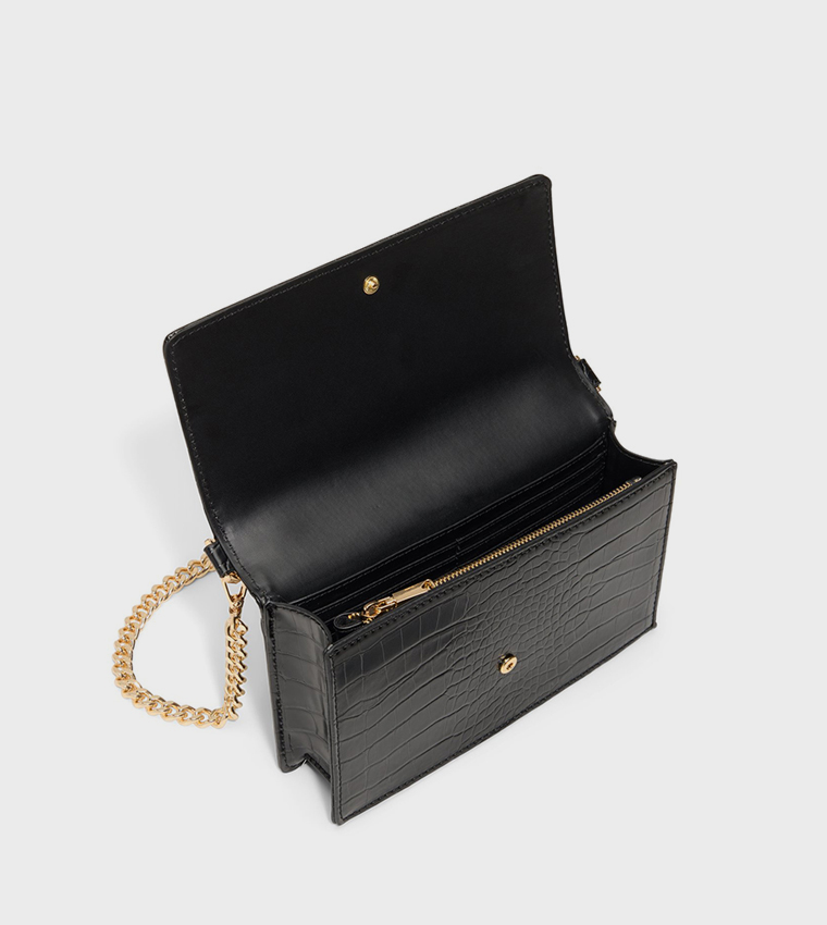 LILITHA Textured Flap Crossbody Bag