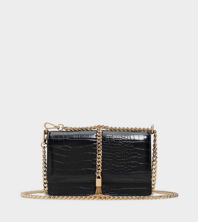 LILITHA Textured Flap Crossbody Bag
