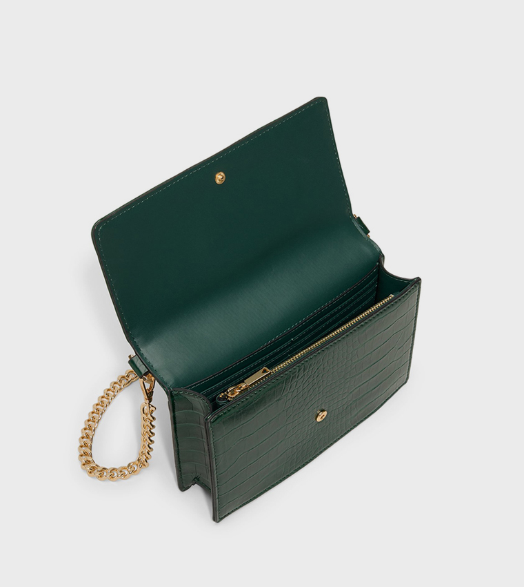 LILITHA Textured Flap Crossbody Bag