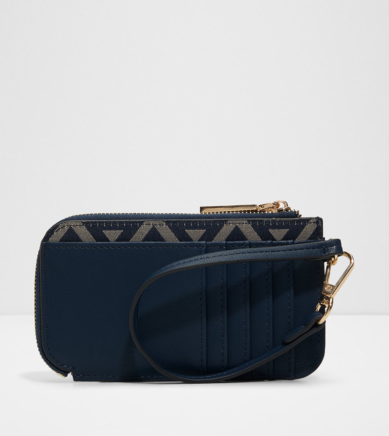 LINEATUS Logo Detail Zippered Card Holder
