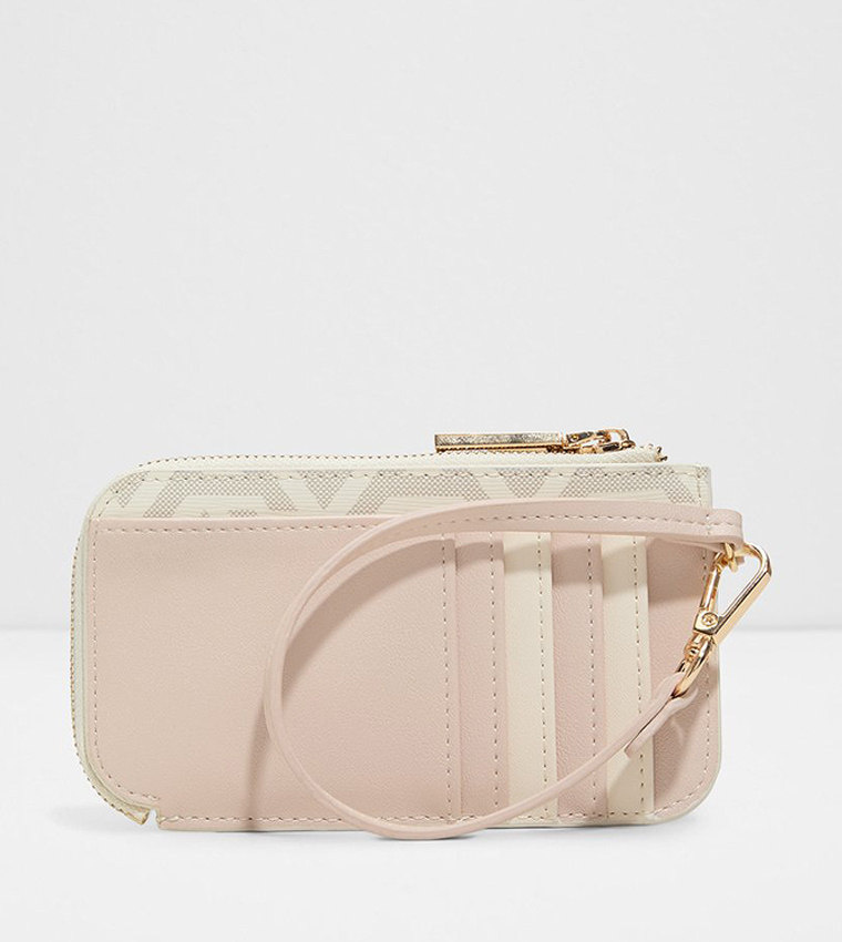 LINEATUS Logo Detail Zippered Card Holder