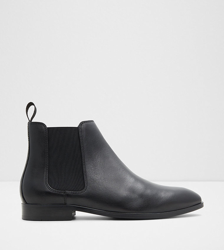 Men's aldo sales boots black leather