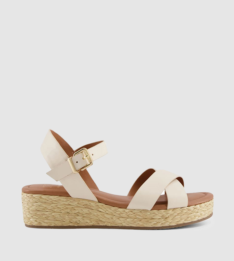 Dune cream sandals on sale