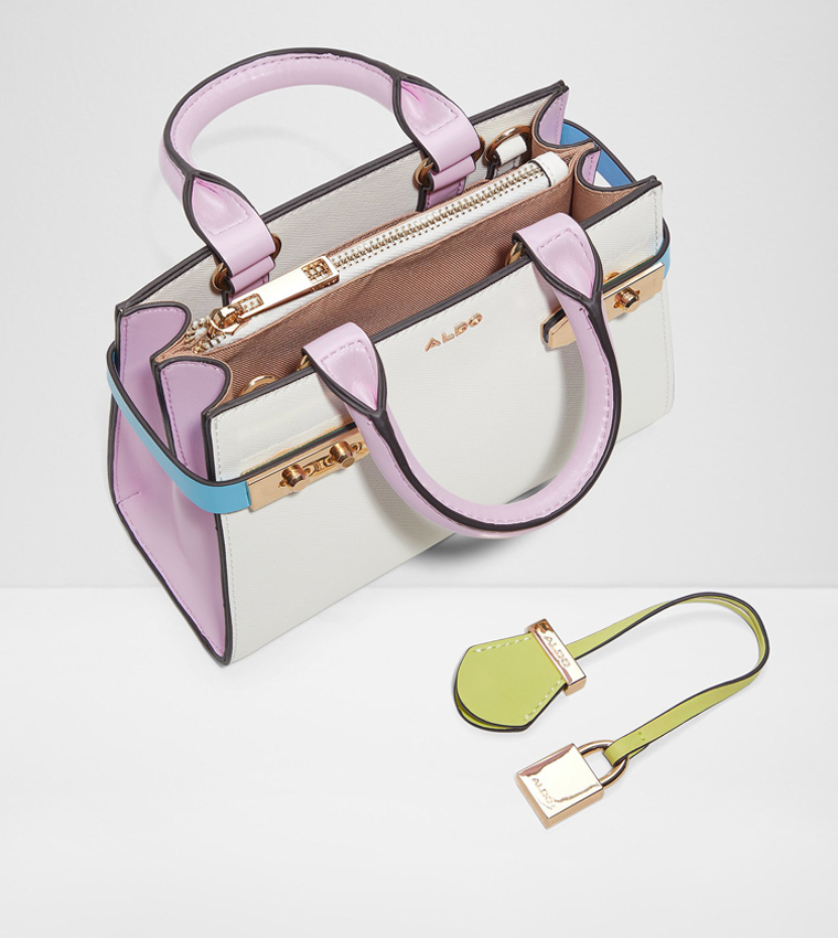 LISBON Contrast Detail Satchel Bag
