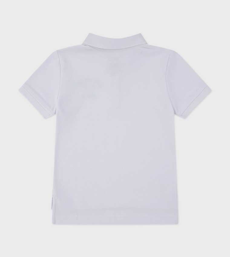 تيشيرت بولو بكم قصير وتطريز شعار 