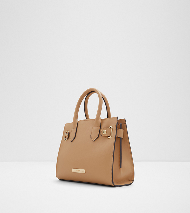 LOCKETTE Metal Accent Satchel Bag
