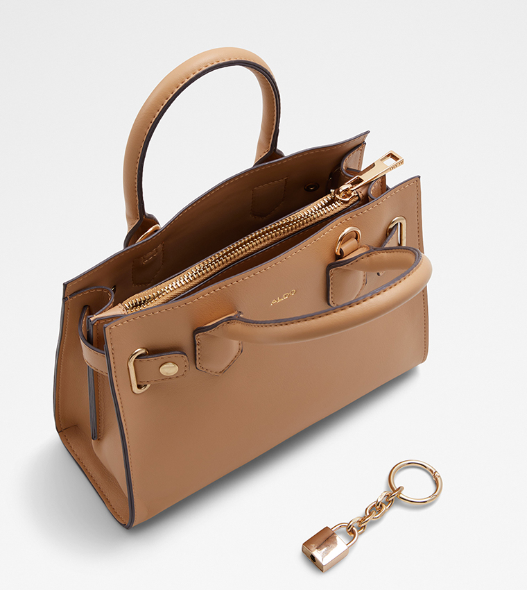 LOCKETTE Metal Accent Satchel Bag