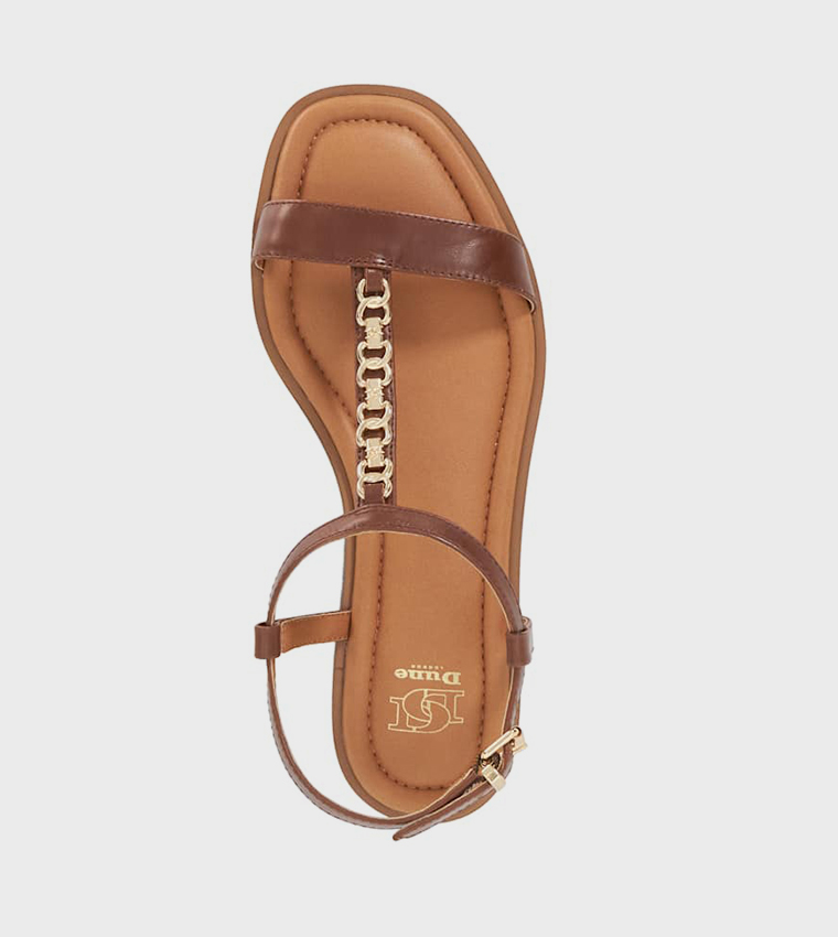 LOLLIPOPS Metal Accent Flat Sandals
