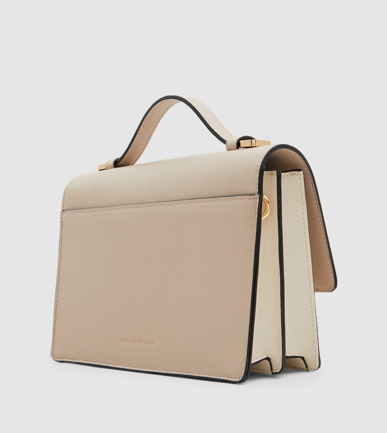 LOLLYPOP Color Block Top Handle Bag