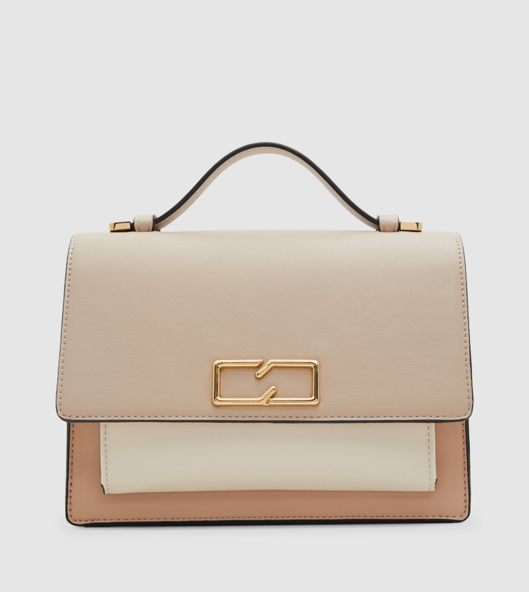LOLLYPOP Color Block Top Handle Bag