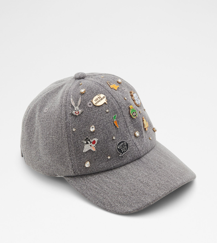 Buy Aldo Accessories LOONEYTUNES Charm Embellished Cap In Grey 6thStreet Bahrain