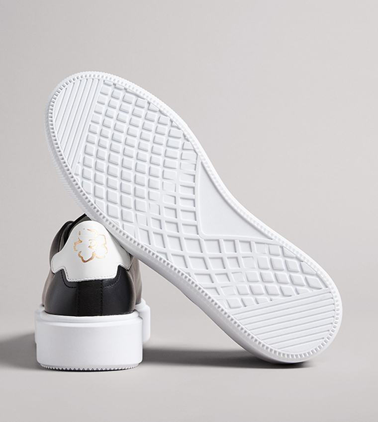 LORNEA Magnolia Flower Platform Sneakers