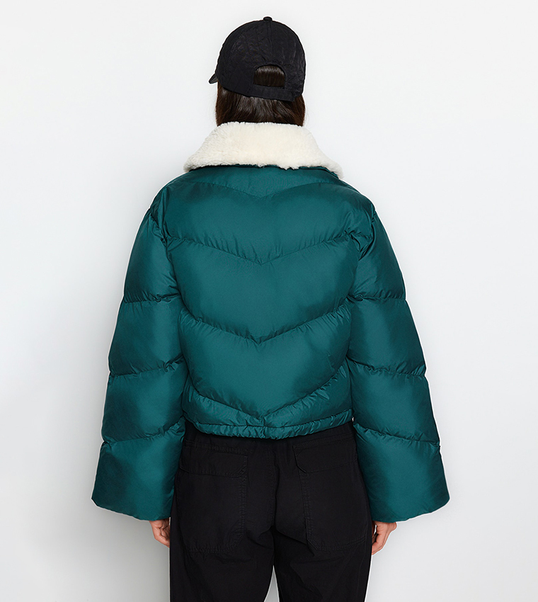 Teal hotsell puffer jacket