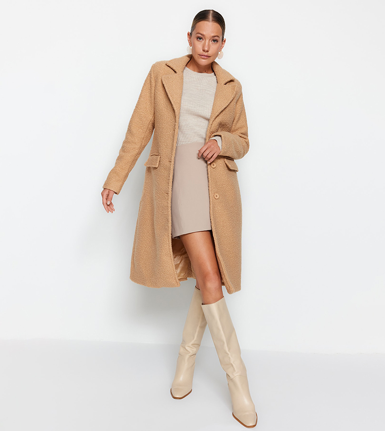 Overcoat in outlet camel