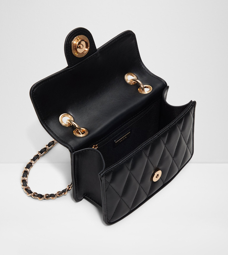 LOUBELLA Quilted Top Handle Crossbody Bag