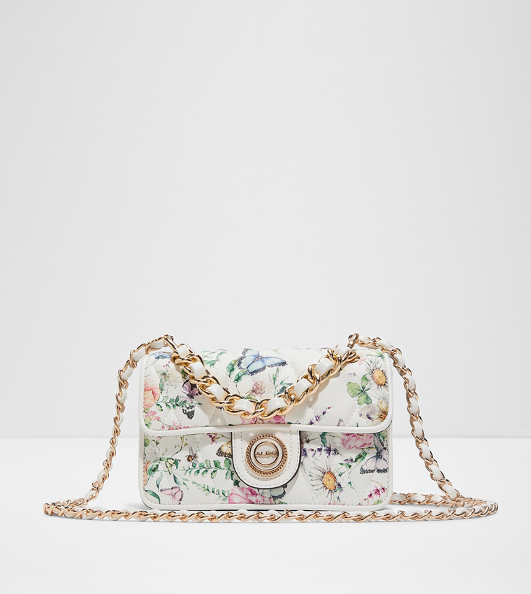 LOUBELLA Patterned Flap Crossbody Bag