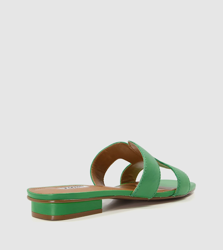 LOUPE Open Toe Flat Sandals