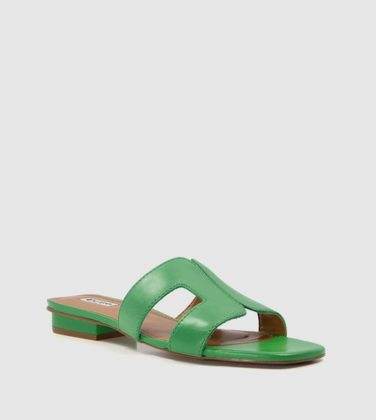 LOUPE Open Toe Flat Sandals