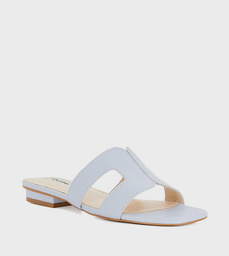 LOUPE Open Toe Flat Sandals