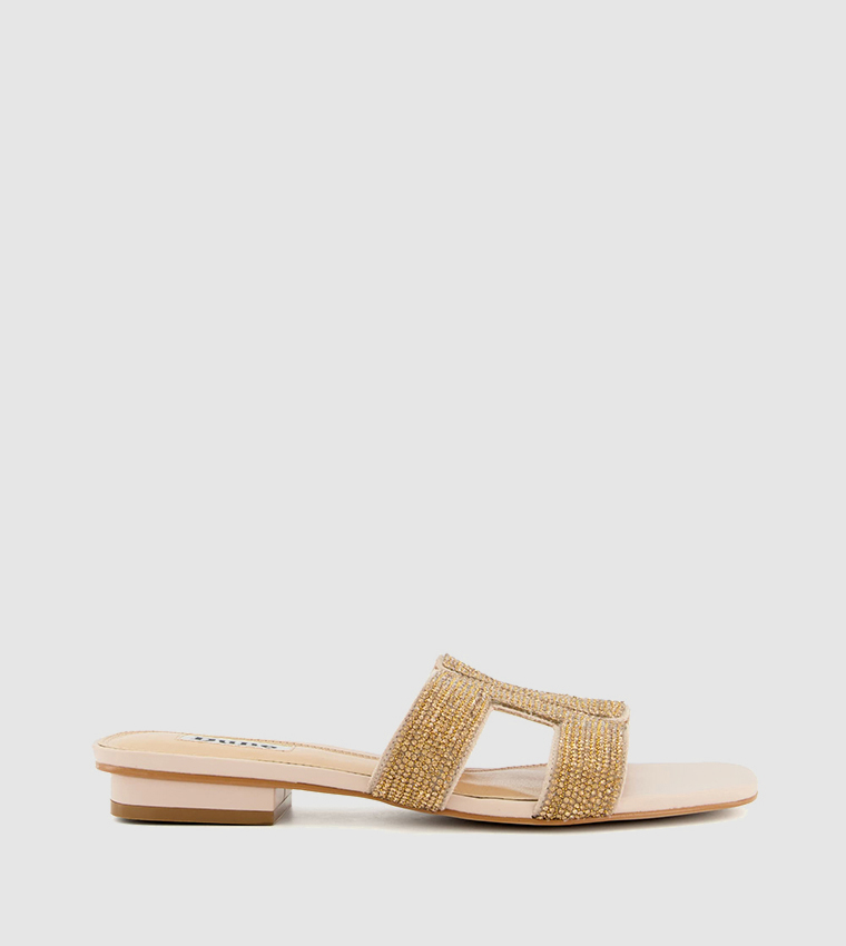 LOUPE DI Embellished Block Heel Sandals
