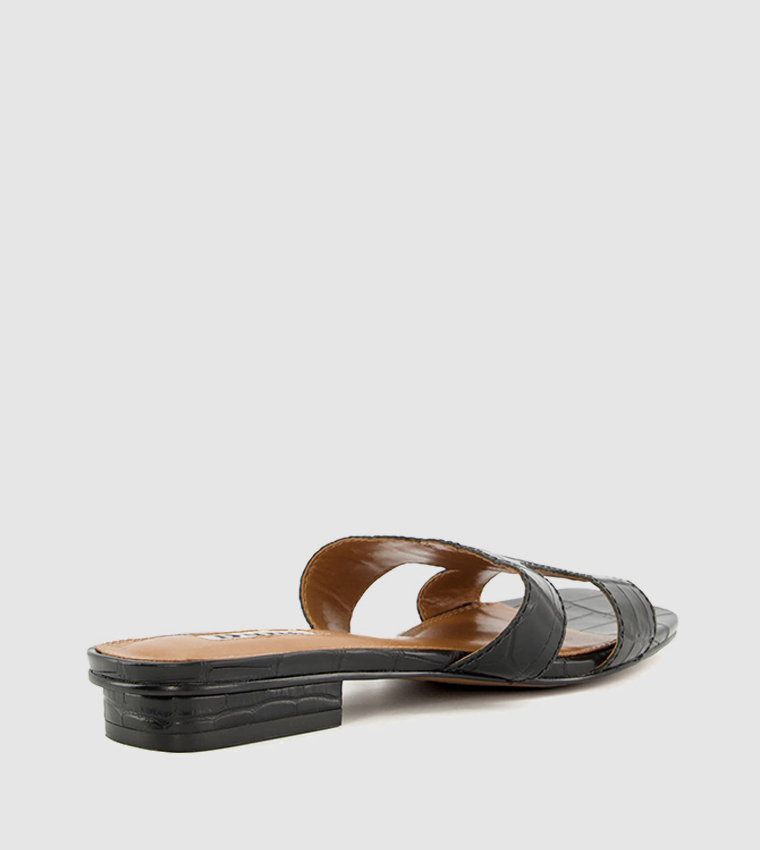 Buy Dune London LOUPE Open Toe Flat Sandals In Black 6thStreet Qatar