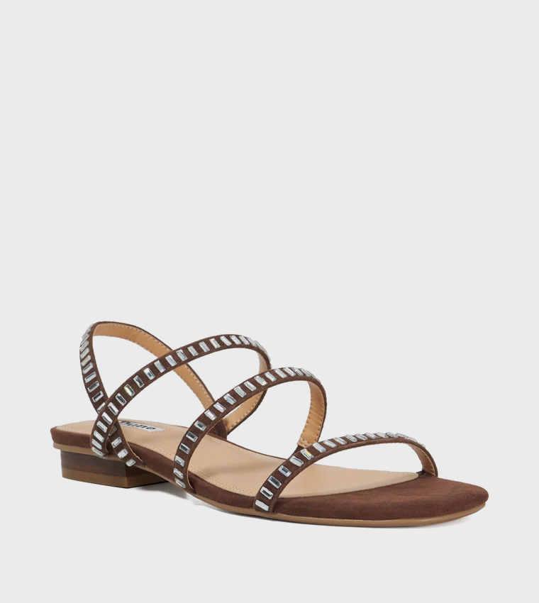 Buy Dune London LOXIE Open Toe Flat Sandals In Brown 6thStreet UAE