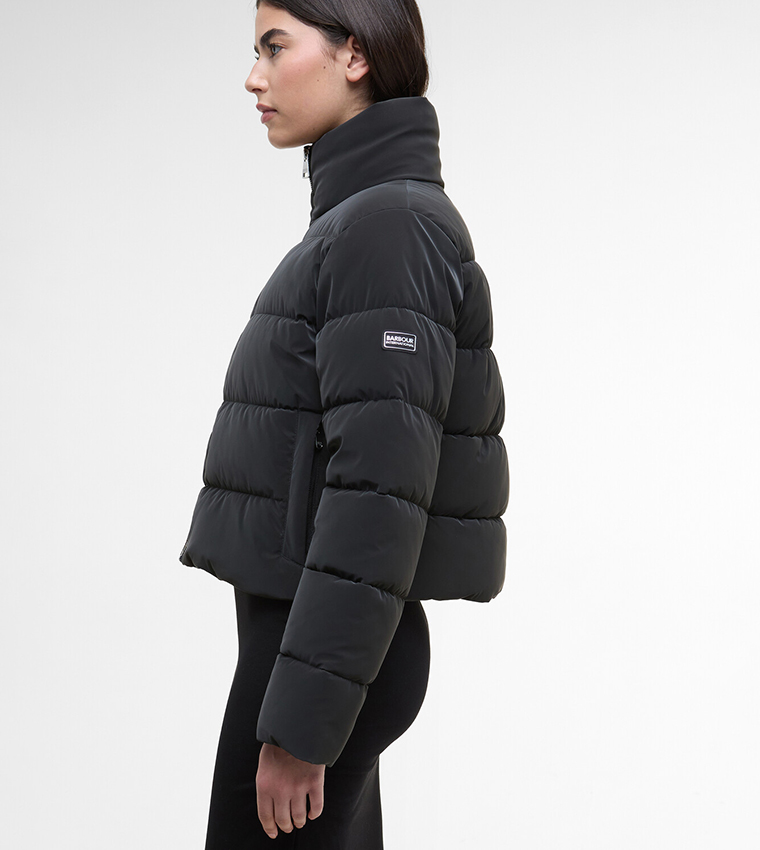 HUDSON Zippered High Neck Puffer Jacket