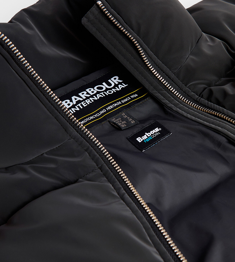 HUDSON Zippered High Neck Puffer Jacket